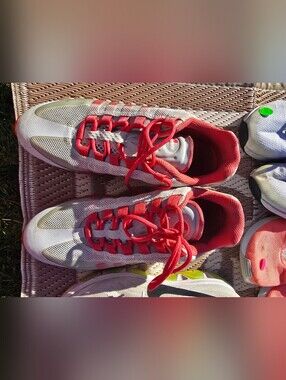 Nike White and Red/Coral Sneakers